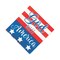 4th of July God Bless America Flag Stars and Stripes Luncheon Napkins 16 Pieces